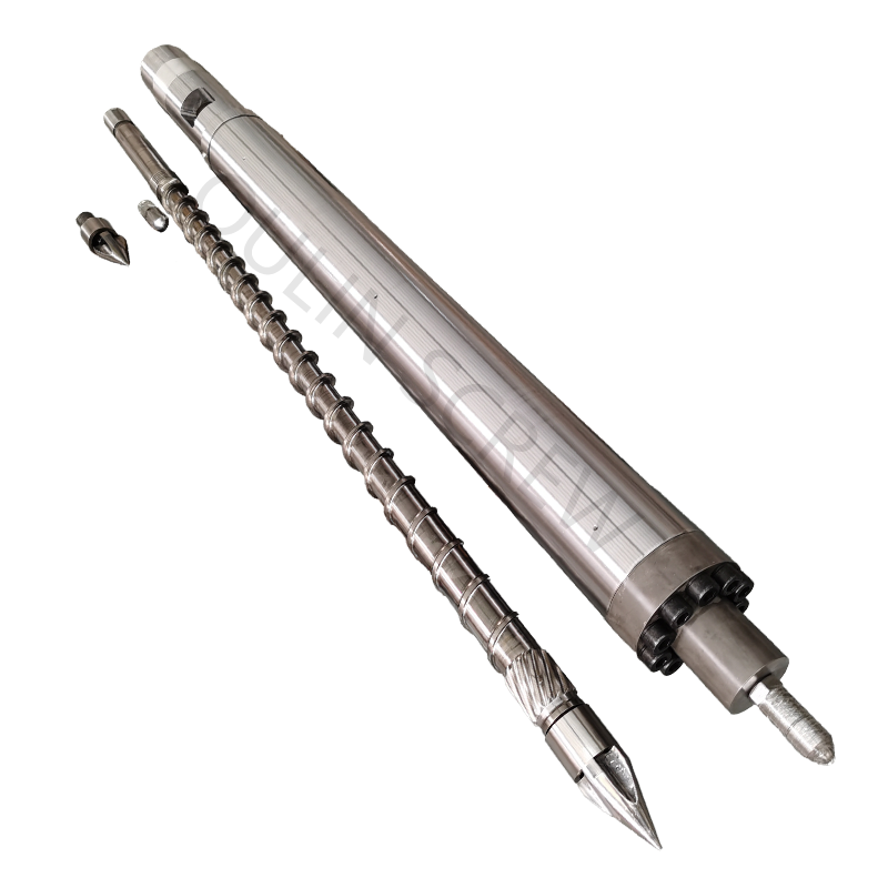 INJECTION MOLDING MACHINE SCREW AND BARREL