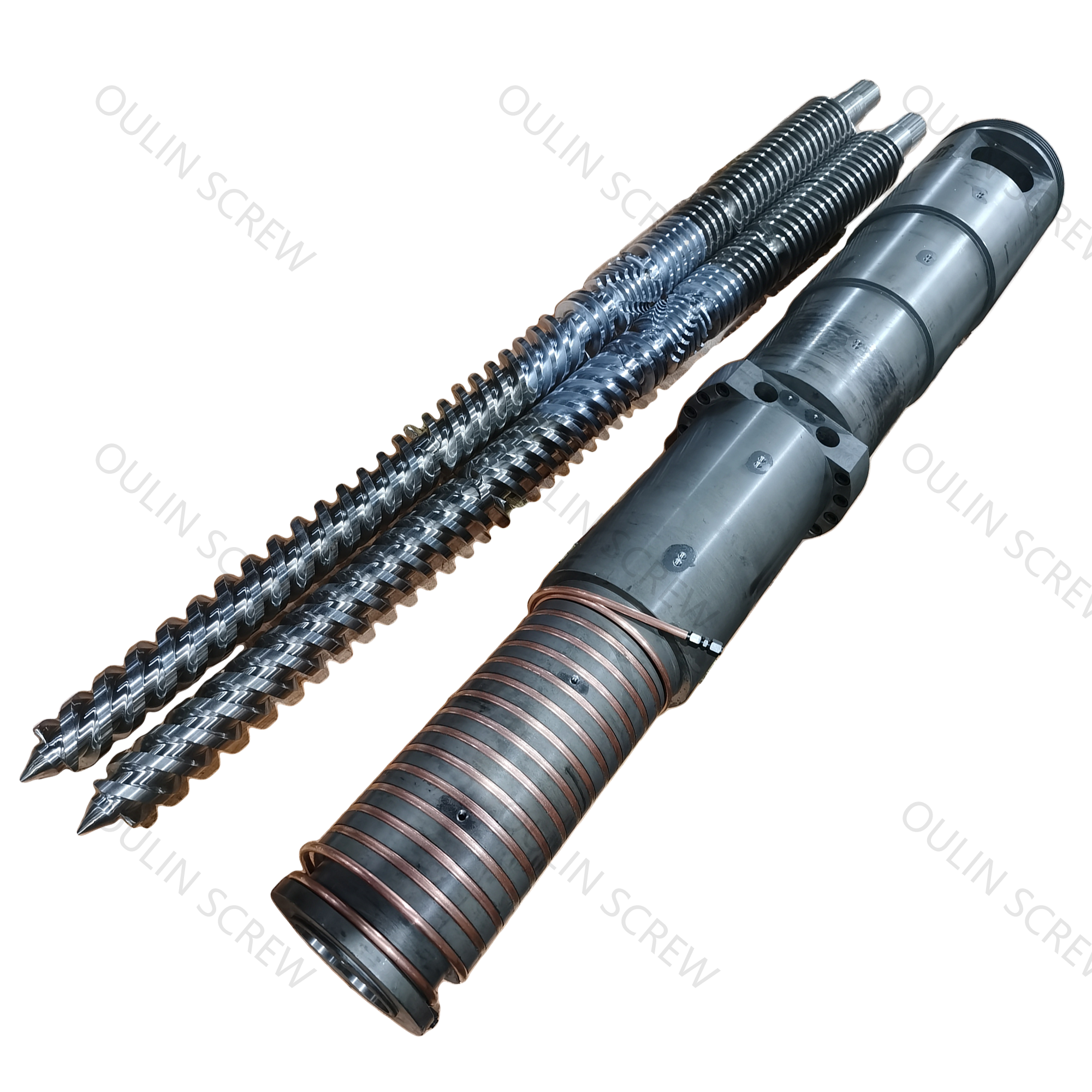 PVC造粒-锥双螺杆机筒