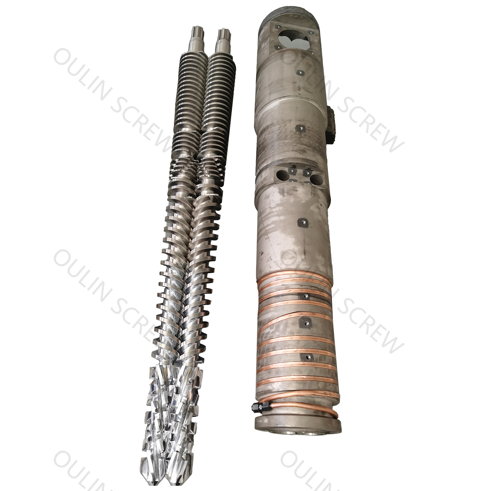 PVC发泡板-锥双螺杆机筒