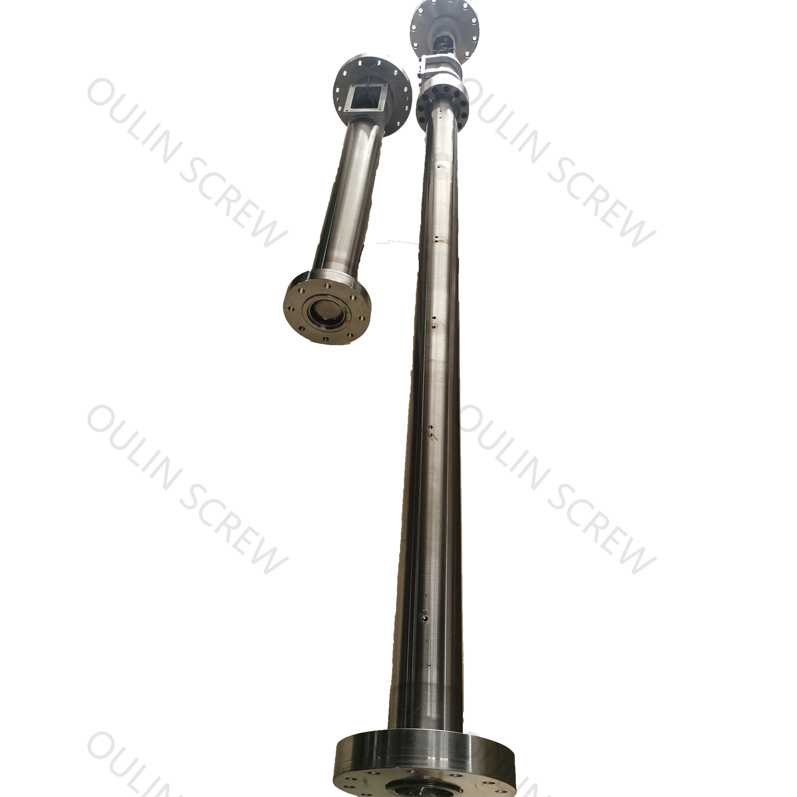 子母机双阶回收造粒螺杆机筒